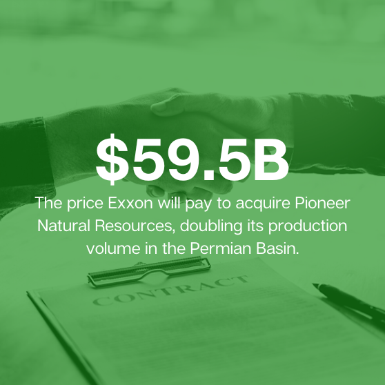 Exxon buys Pioneer Natural Resources
