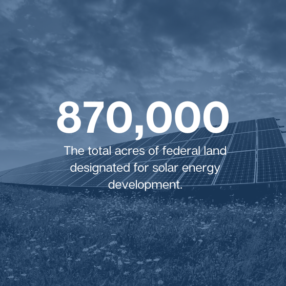 federal lands for solar energy development
