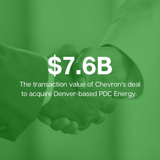 Chevron's acquisition of PDC energy