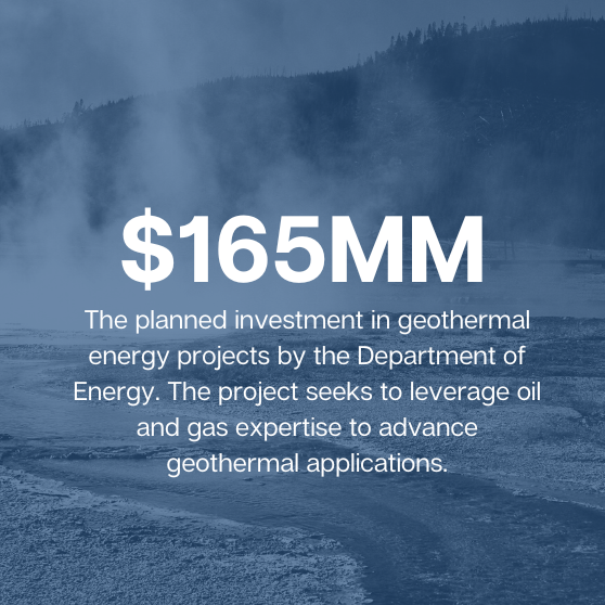 planned investment in geothermal energy projects