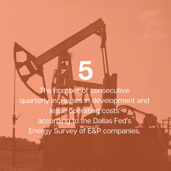 cinco energy operating cost increase oil