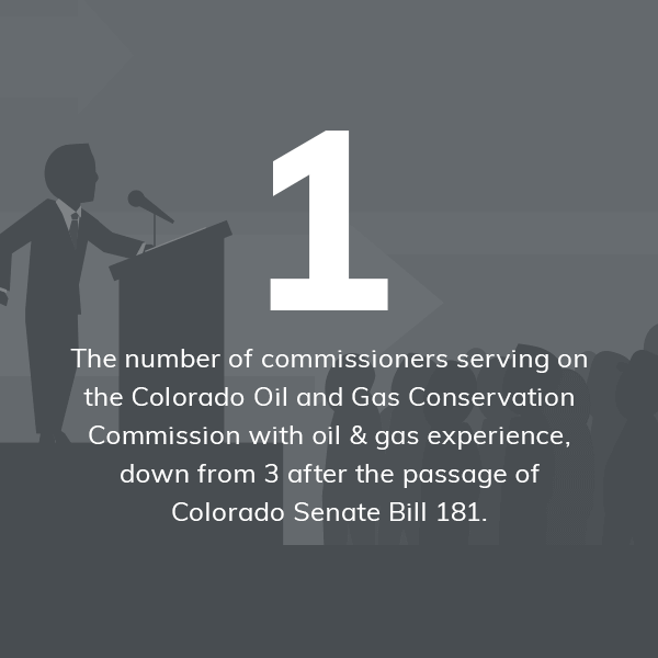 1 commissioner serving on the colorado oil and gas conservation commission