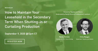 Join Randy Nichols on September 9 for Session 3 of Haynes and Boone’s Webinar Series